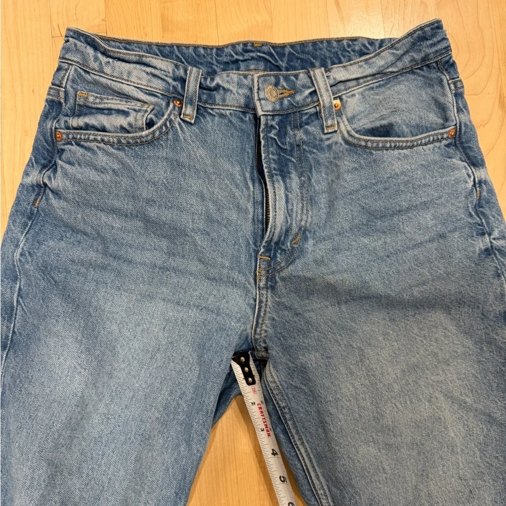 H&M Straight-Leg Blue Denim Jeans